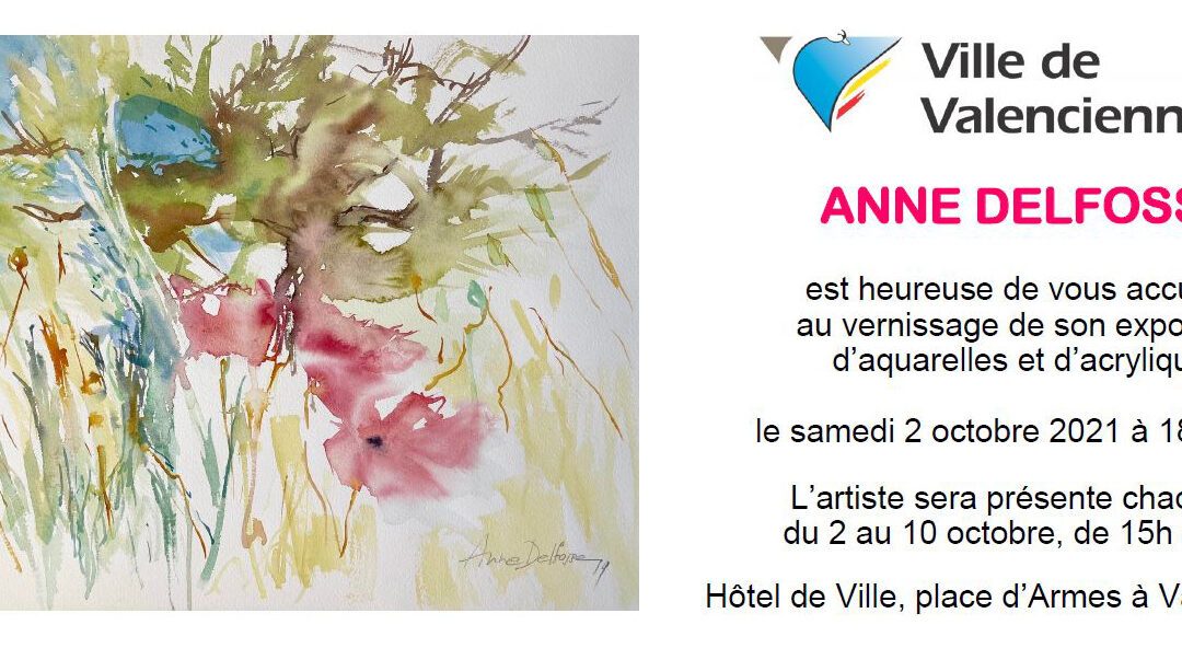 Artiste douroise : Anne Delfosse expose à Valenciennes (France)