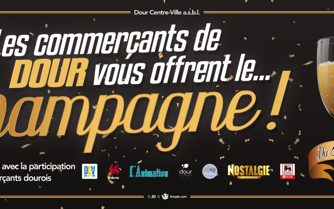 “CHAMPAGNE” à Dour – Du 6 au 31 décembre 2021