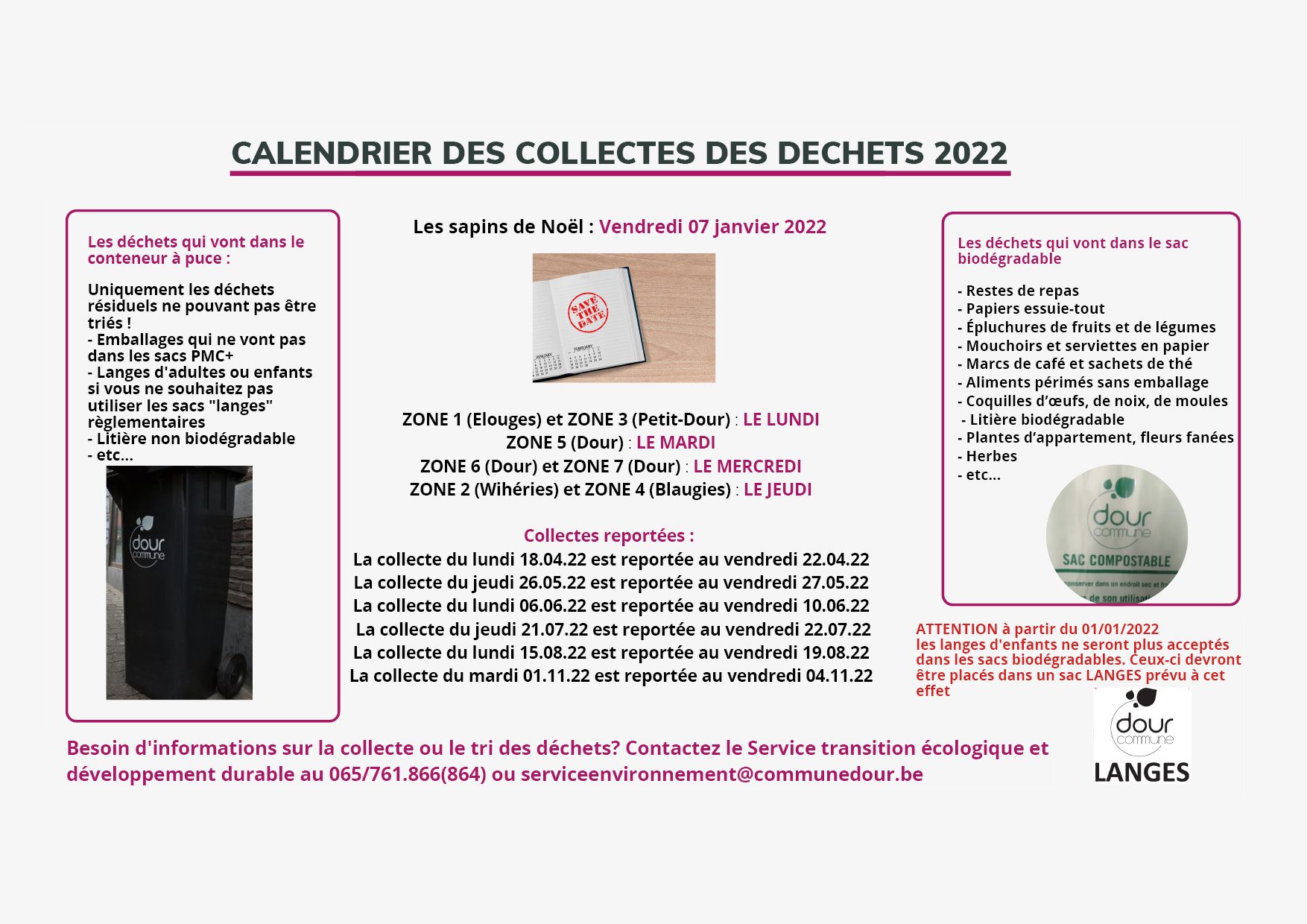 HYGEA Collectes déchets + PMC & Recyparcs Dour