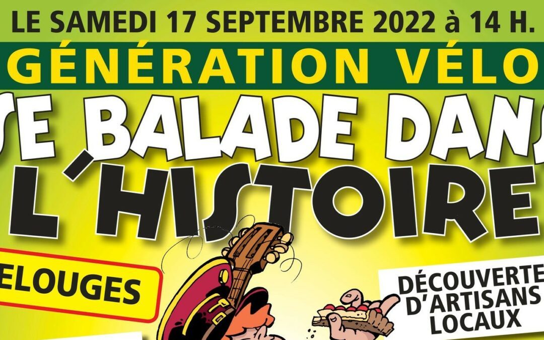 ⚠ Évènement reporté au printemps 2023 ⚠ DOUR (Élouges) – Centre Culturel “Génération Vélo” > 17 septembre (2022)